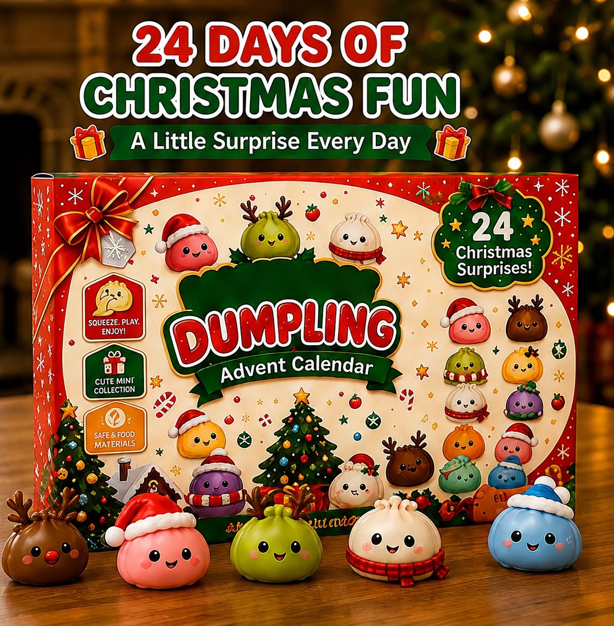 Daily Christmas advent calendar surprise reveal