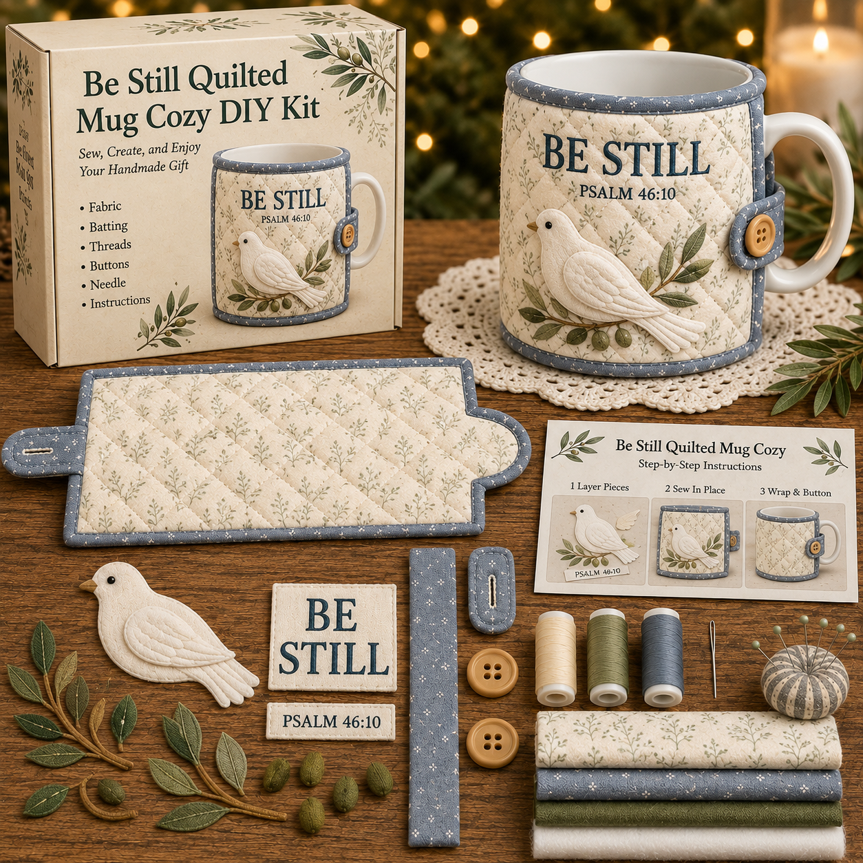  Faith & Scripture Mug Cozy Sewing Kit
