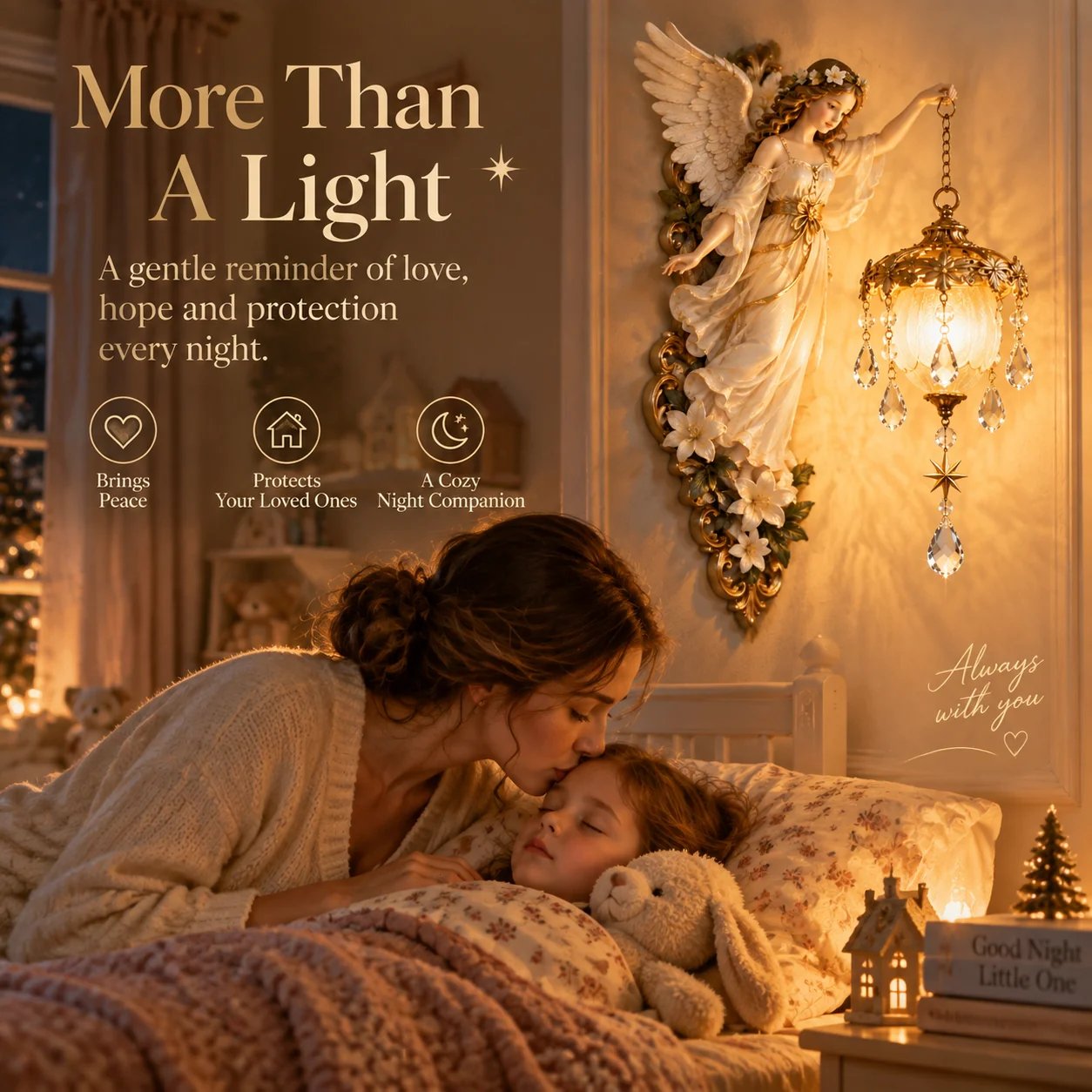 Guardian Angel warm night light