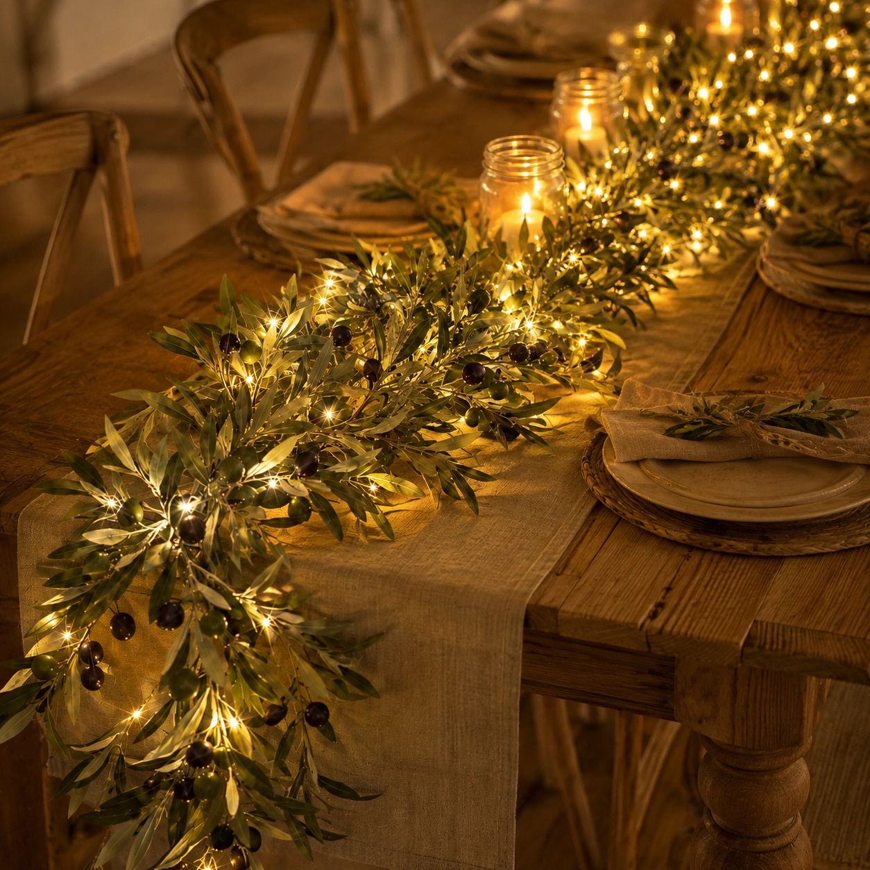Twinkling Twilight Olive Garland