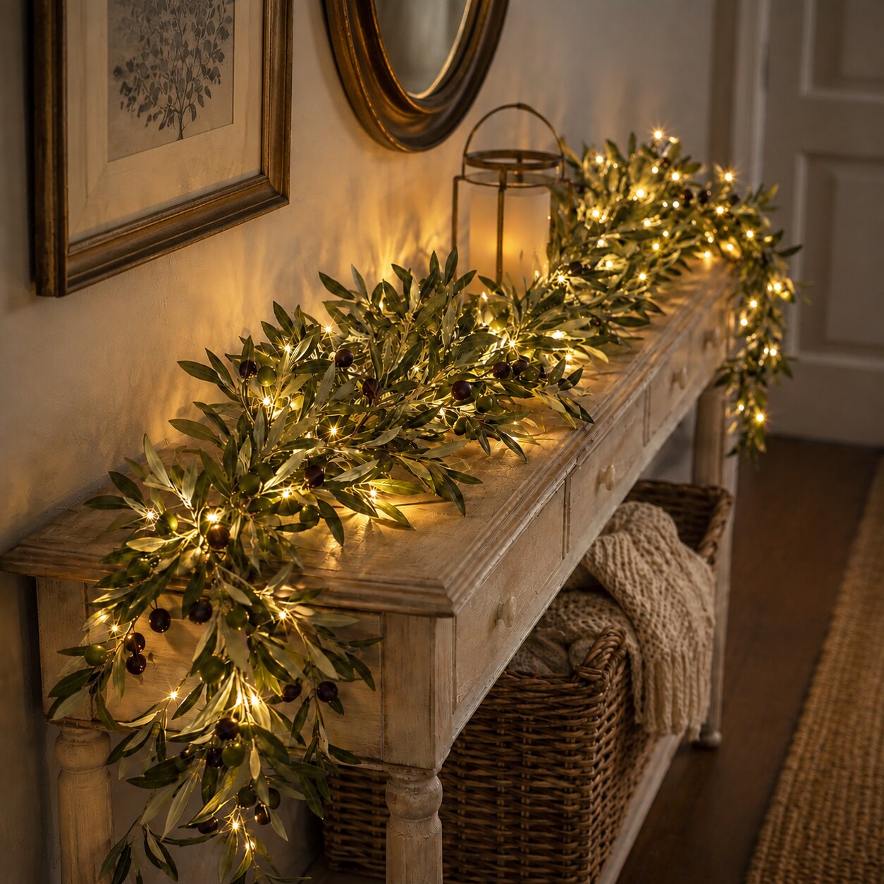 Twinkling Twilight Olive Garland