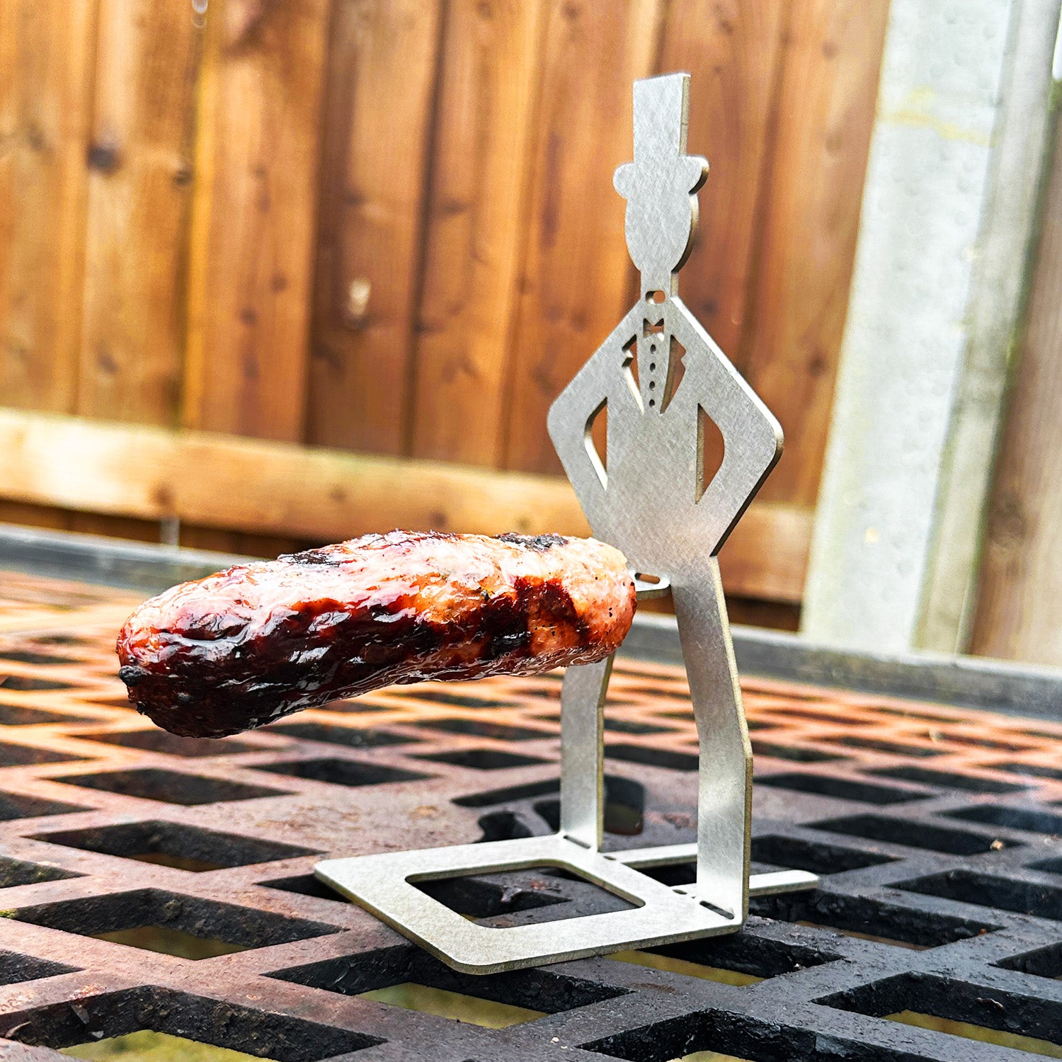 Stainless Steel BBQ Sausage Holder Man (4 Styles Available)