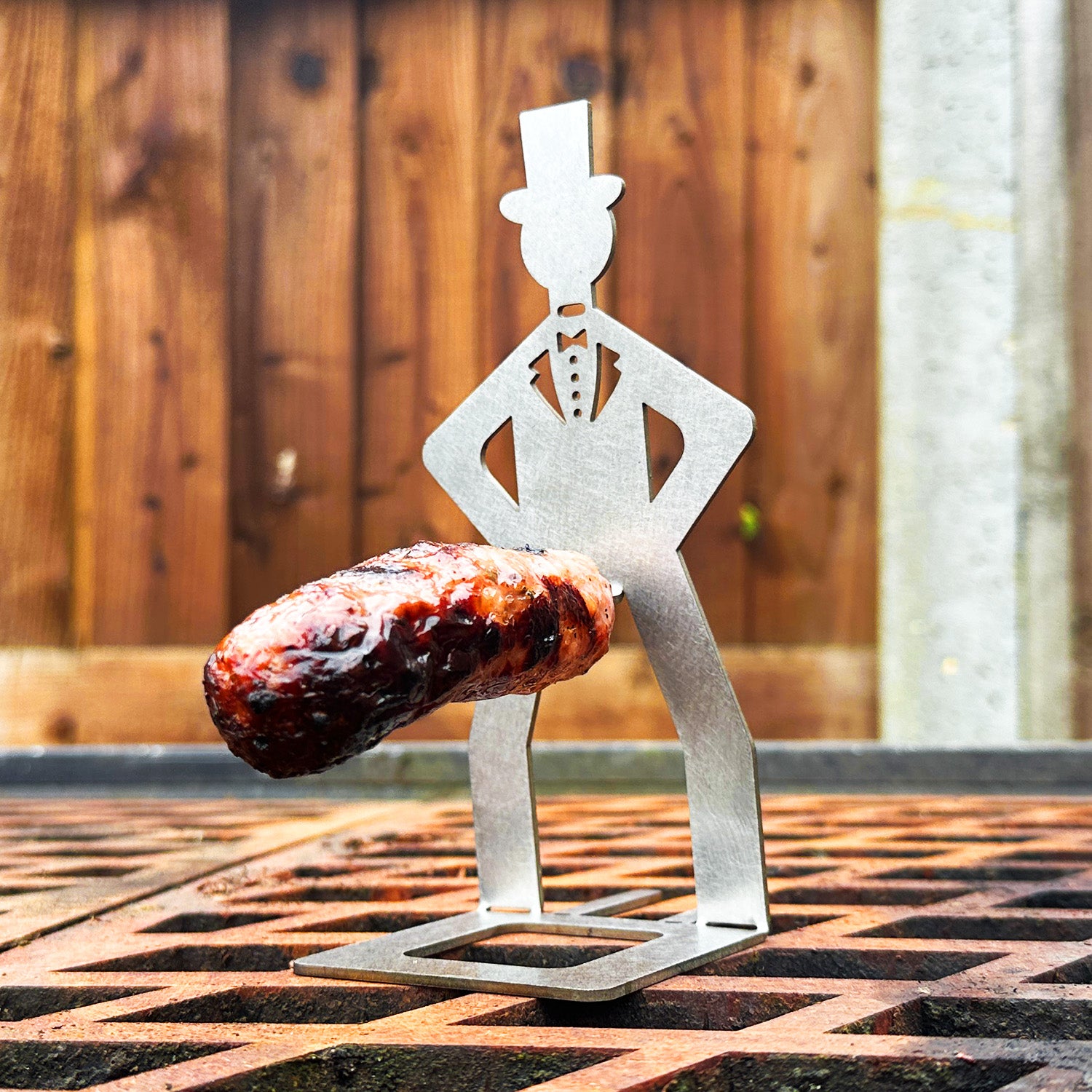 Stainless Steel BBQ Sausage Holder Man (4 Styles Available)