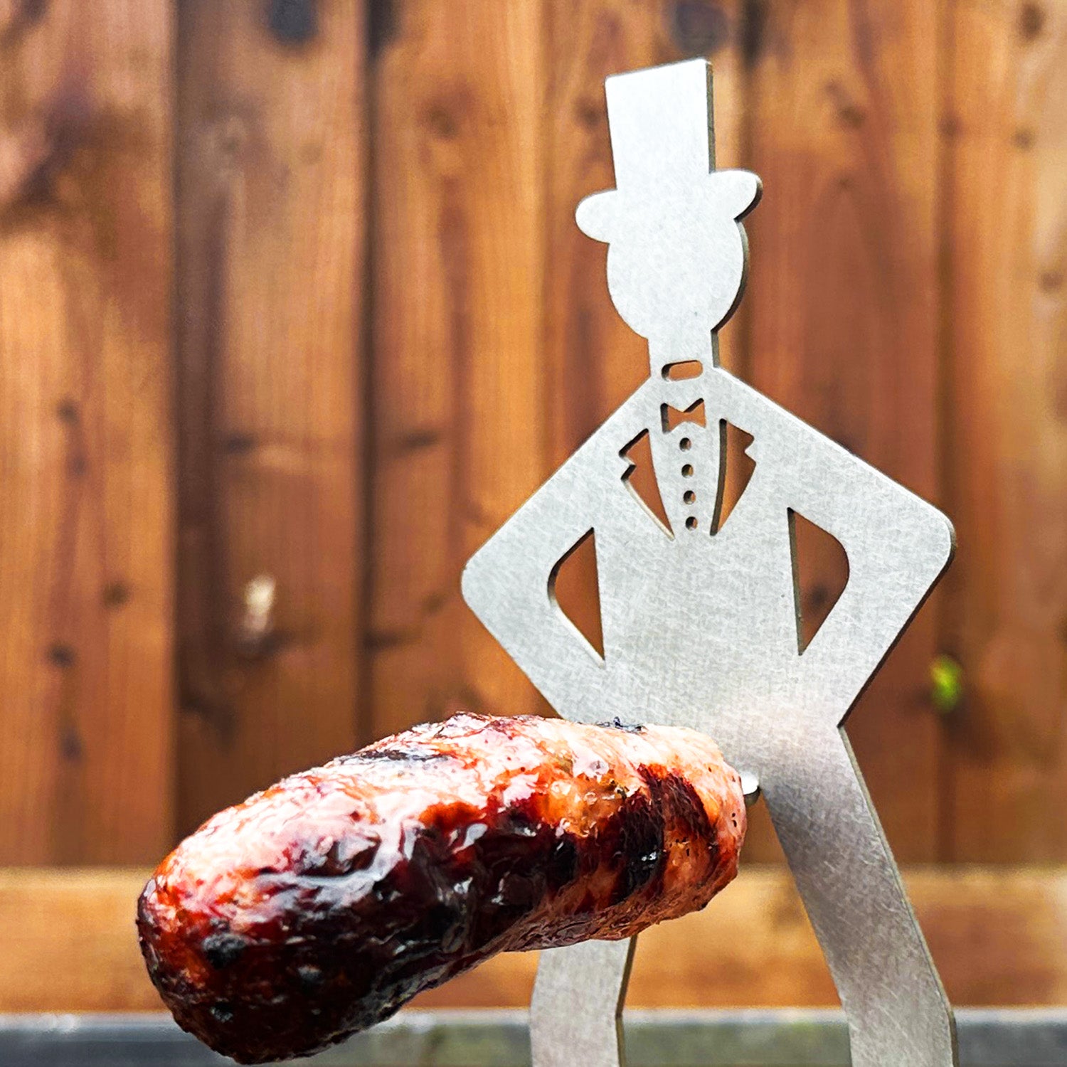 Stainless Steel BBQ Sausage Holder Man (4 Styles Available)