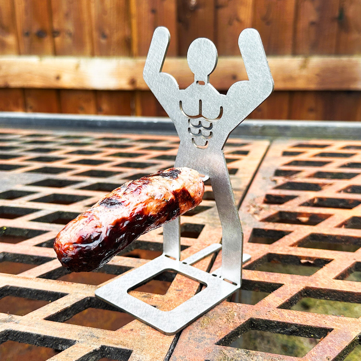 Stainless Steel BBQ Sausage Holder Man (4 Styles Available)