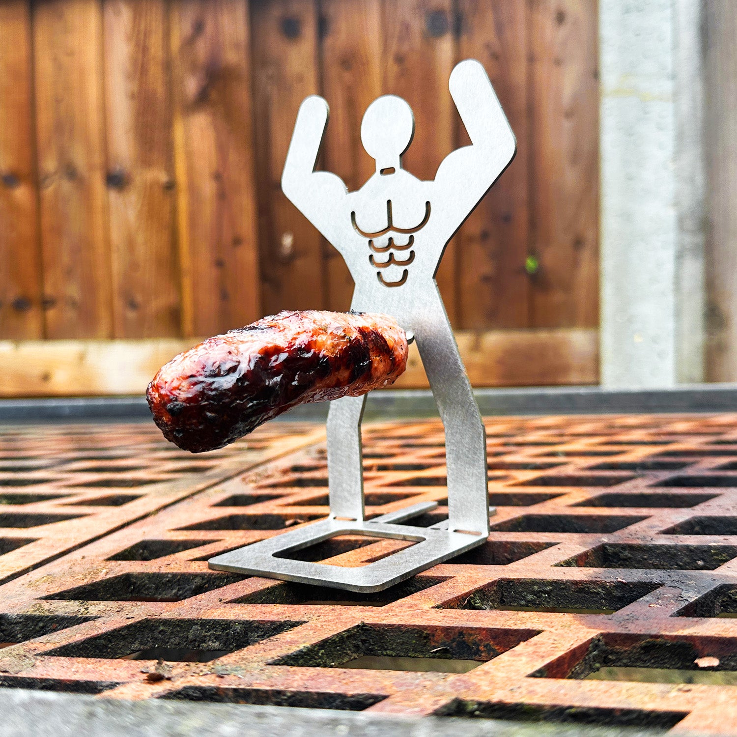 Stainless Steel BBQ Sausage Holder Man (4 Styles Available)