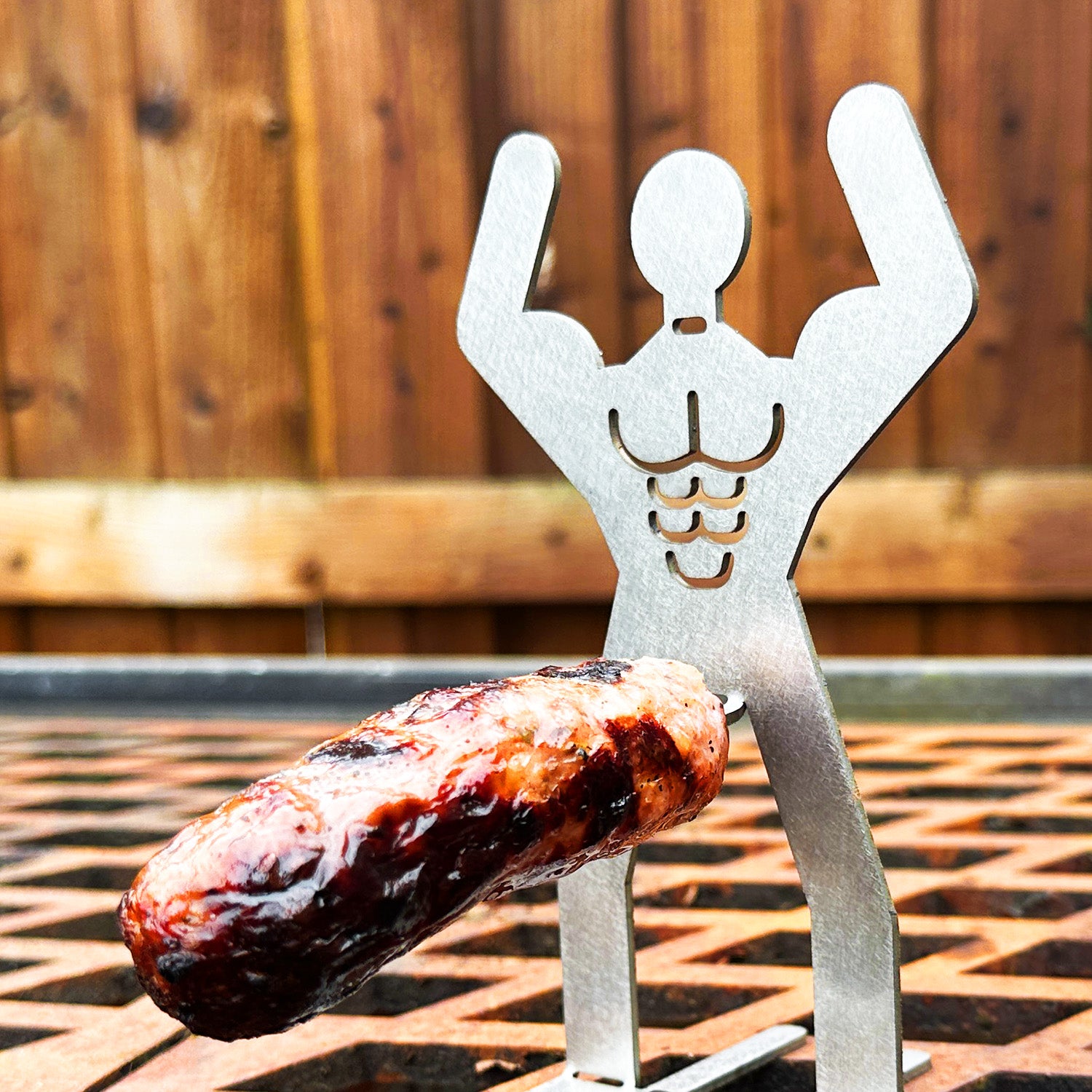 Stainless Steel BBQ Sausage Holder Man (4 Styles Available)