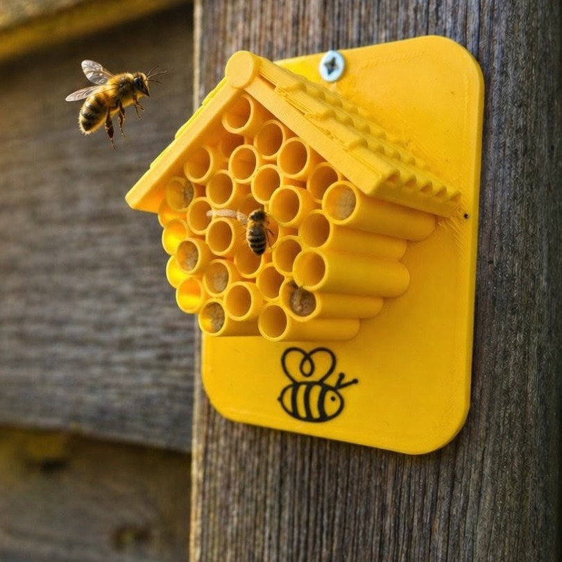 Bee Hotel - Free 3D Print Model - MakerWorld