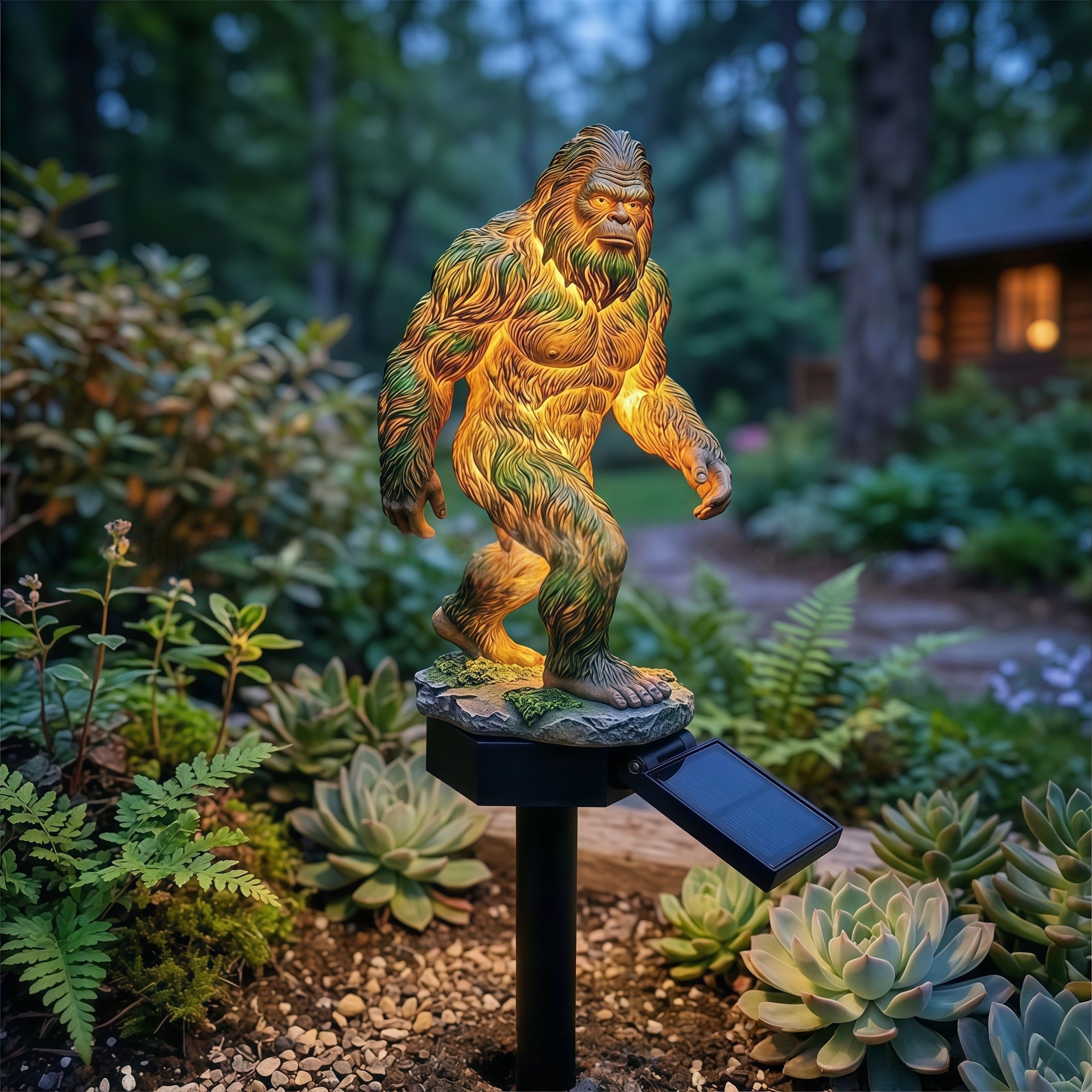 Highland Cow Solar Garden Light