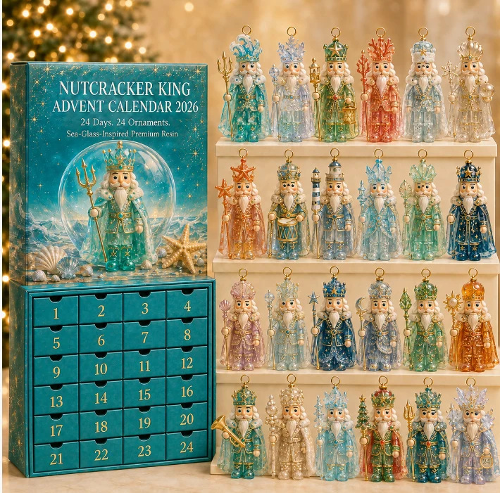 2026 Nativity Story Advent Calendar – 24-Day Christmas Countdown Ornament Set