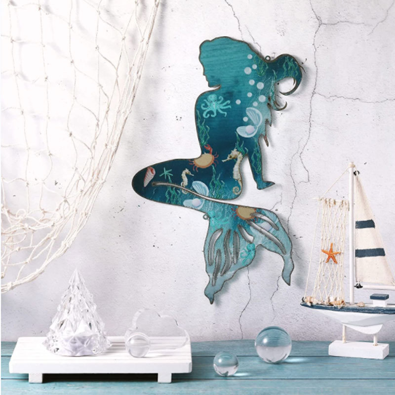 Mermaid Metal Wall Decor