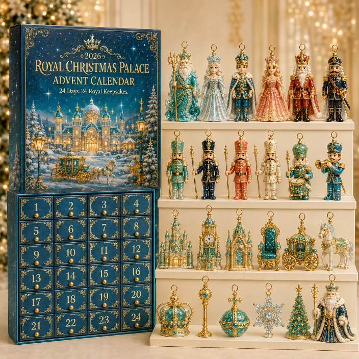 2026 Nativity Story Advent Calendar – 24-Day Christmas Countdown Ornament Set