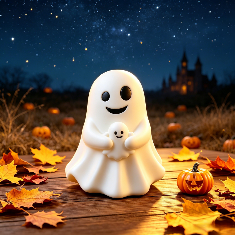 Funny Middle Finger Ghost Ornament