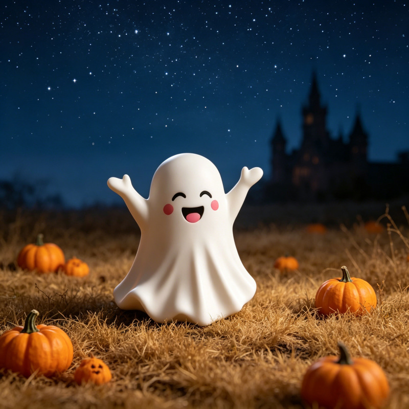 Funny Middle Finger Ghost Ornament