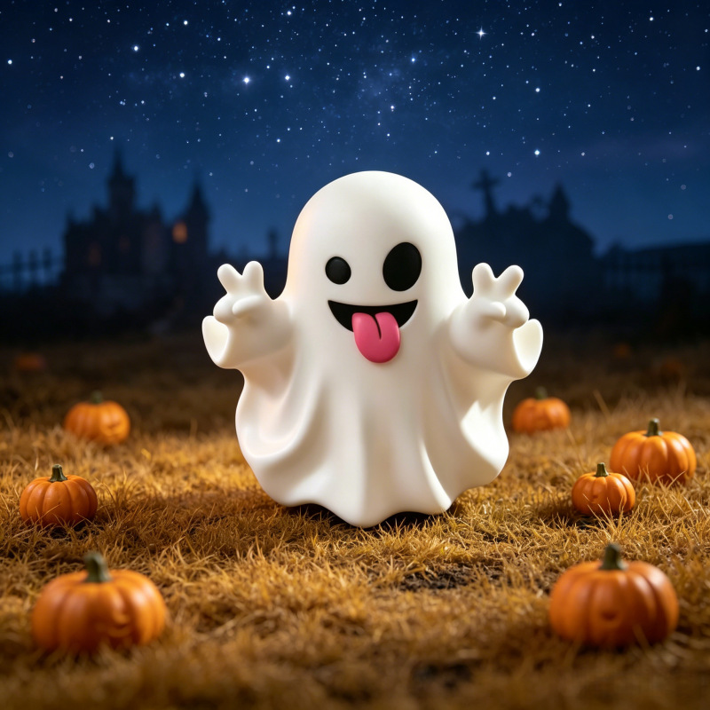 Funny Middle Finger Ghost Ornament