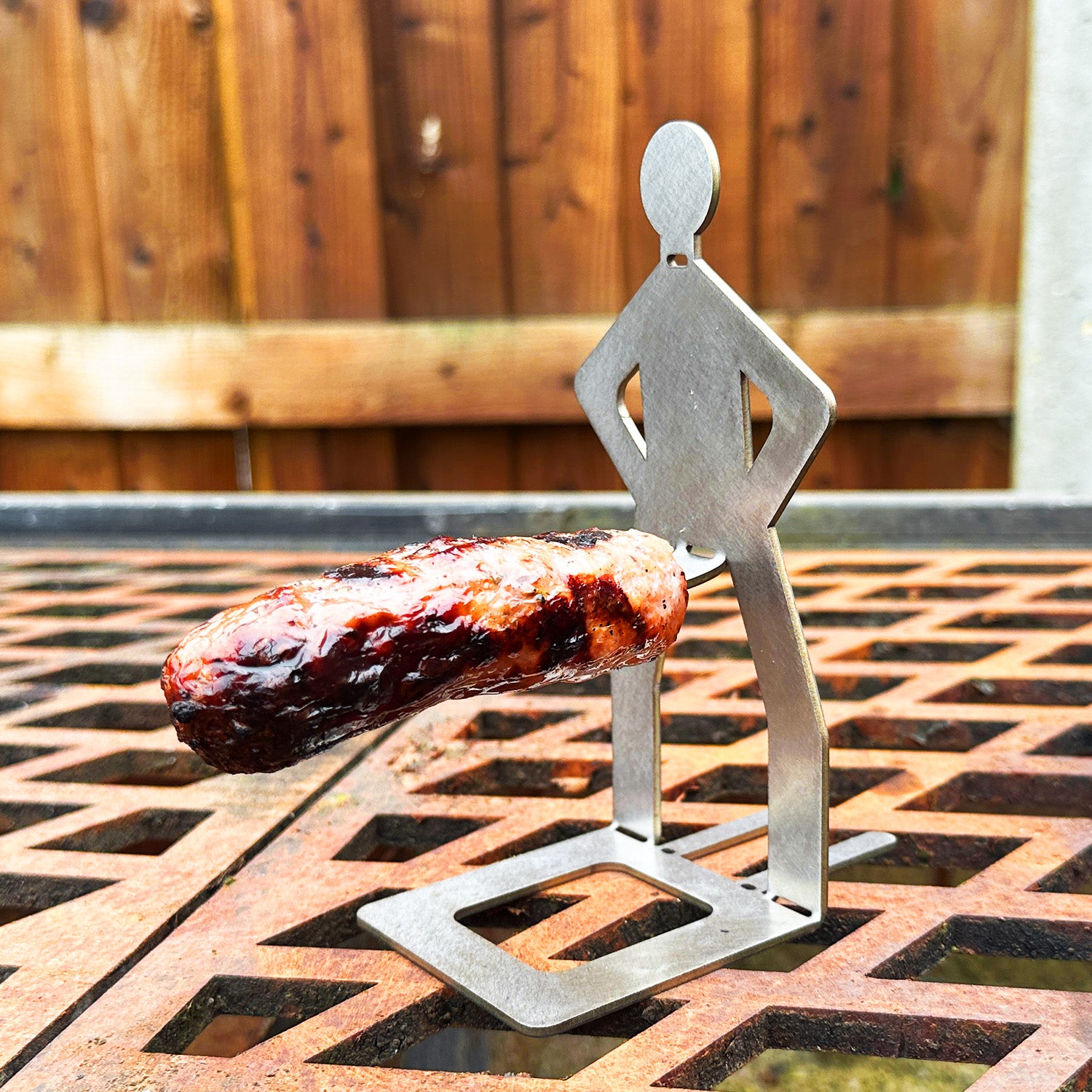 Stainless Steel BBQ Sausage Holder Man (4 Styles Available)