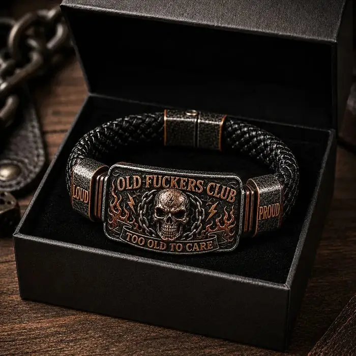 🔥Last Day 50% OFF 💀 OLD FUCKERS CLUB Skull Bracelet