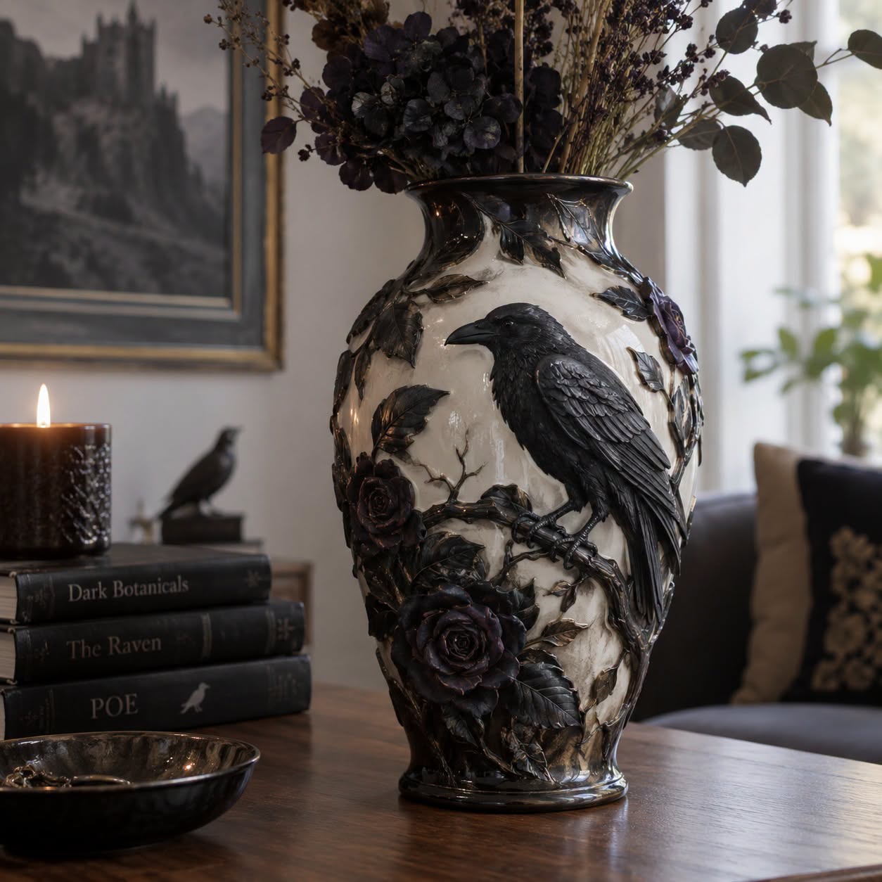 💀💎 Crystal Skull Vase – Where Darkness Meets Elegance ✨