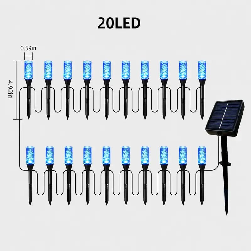 Solar garden stake light size and placement