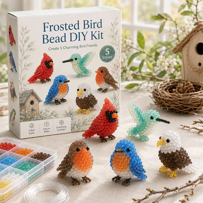 🔥Last Day 49% OFF -🐳 Frosted Sea Glass-Style Beading DIY Kit
