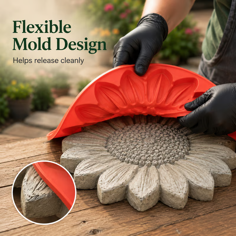 Limited Time Offer SAVE 50%🔥Reusable Sunflower Stepping Stone Mold (📦Buy 2 Free Shipping)