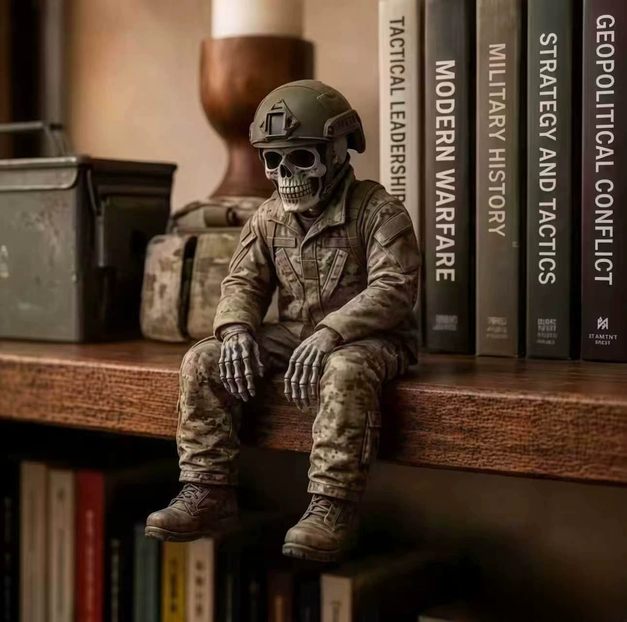 💀⚾Baseball Skeleton Shelf Sitter