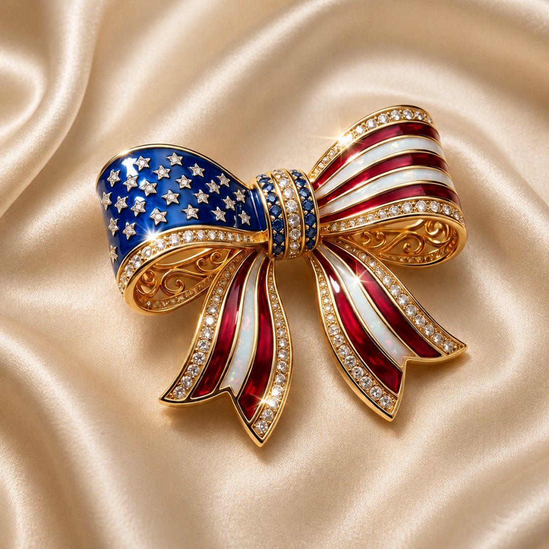 Commemorative Liberty Bow Pin