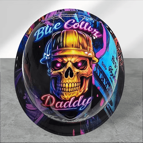 👷‍♂️🔥 Blue Collar Daddy Hydro-Dipped Hard Hat