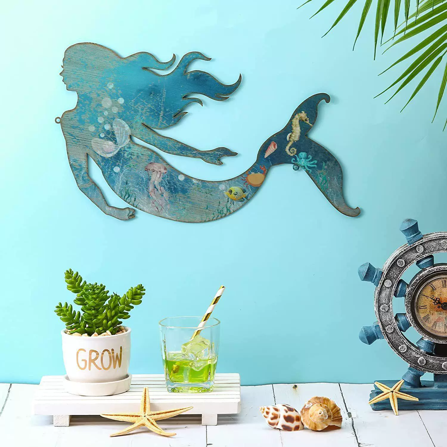 Mermaid Metal Wall Decor