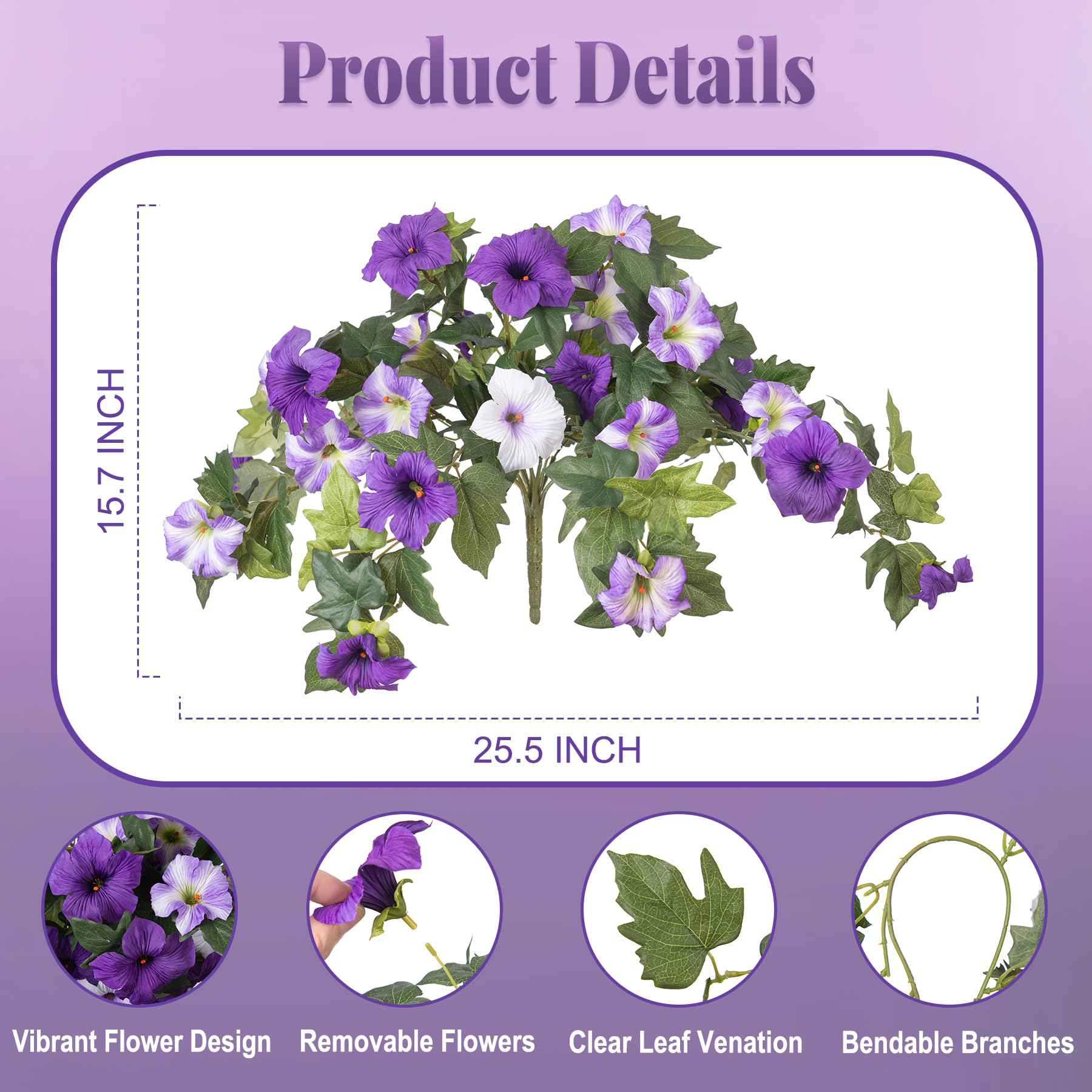💐2026 Hot Sale✨UV Simulation Artificial Morning Glory