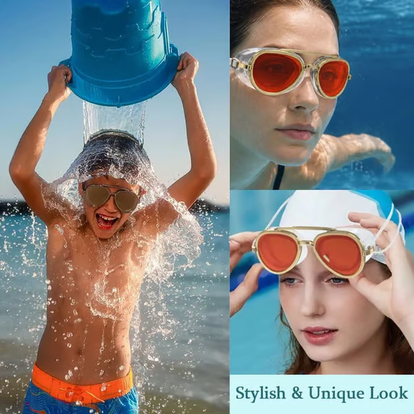 😎✨ SummerVibe Reflective Swim Goggles - Blue