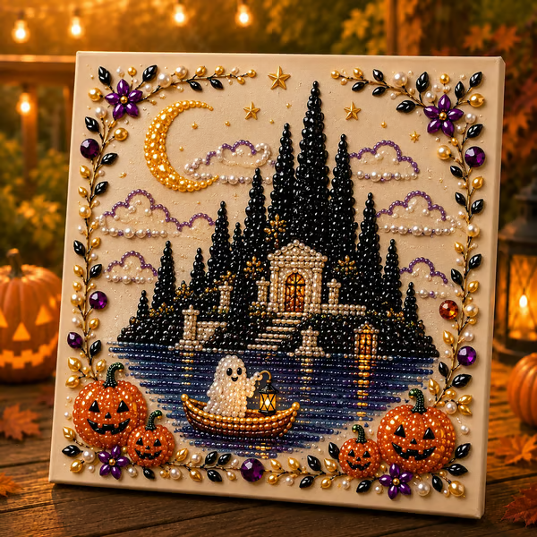 🔥Last Day 49% OFF - 🎃Halloween Theme Pearl Art DIY Kit 👻 Buy 2 Get Free Shipping📦