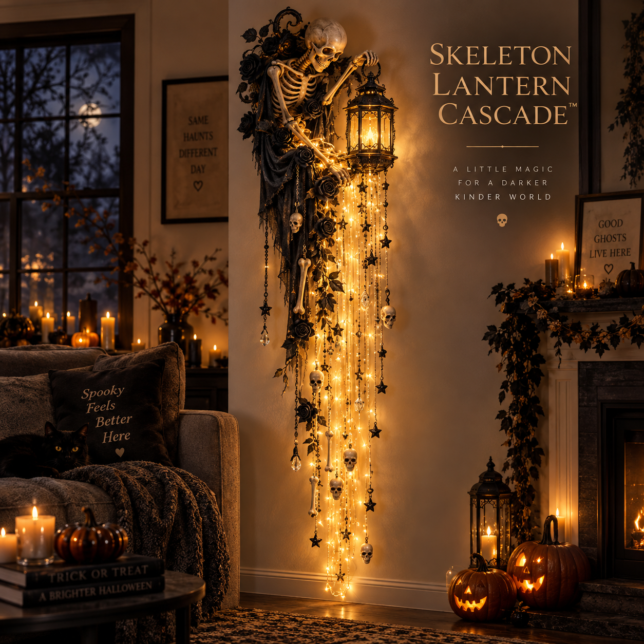 Skeleton Lantern Cascade