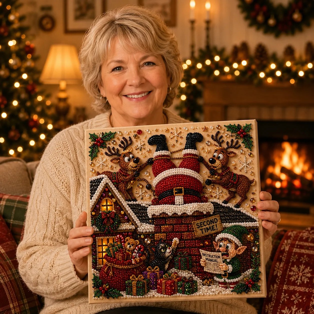 🎄 LAST DAY 50% OFF🧘 Relaxing & Beginner-Friendly🎄 Premium 3D Pearl Christmas Art Kit – ✨Relaxing DIY Craft to Create Stunning Christmas Artwork