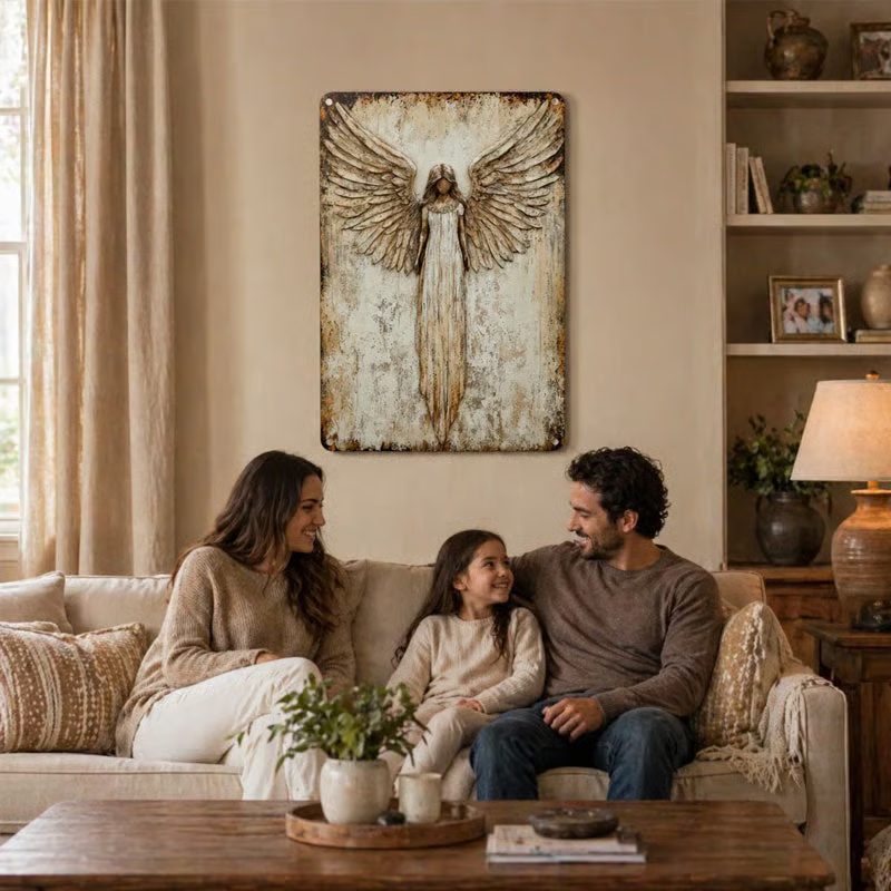 Sconto del 49%丨Guardian Angel Vintage Wall Art