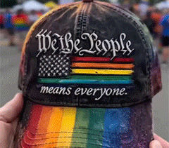 Vintage Rainbow Pride Freedom Cap