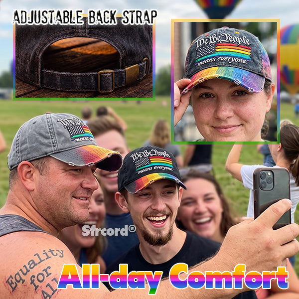 Breathable Rainbow Pride Cap