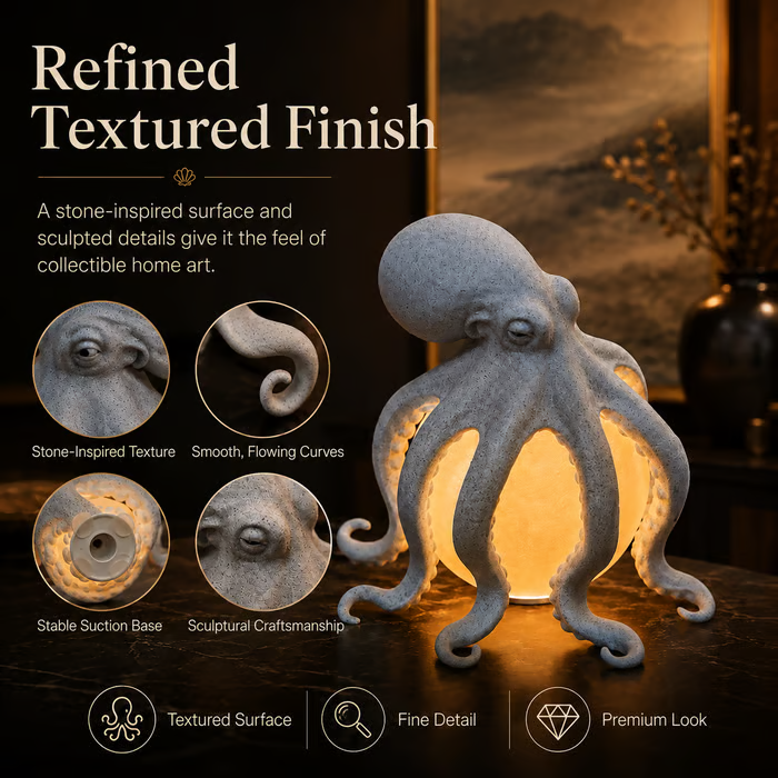 Octopus Ocean Decor Table Lamp