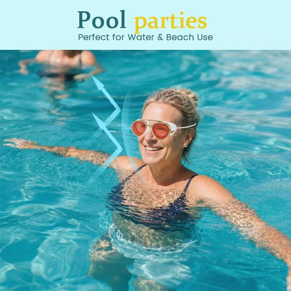 😎✨ SummerVibe Reflective Swim Goggles - Blue