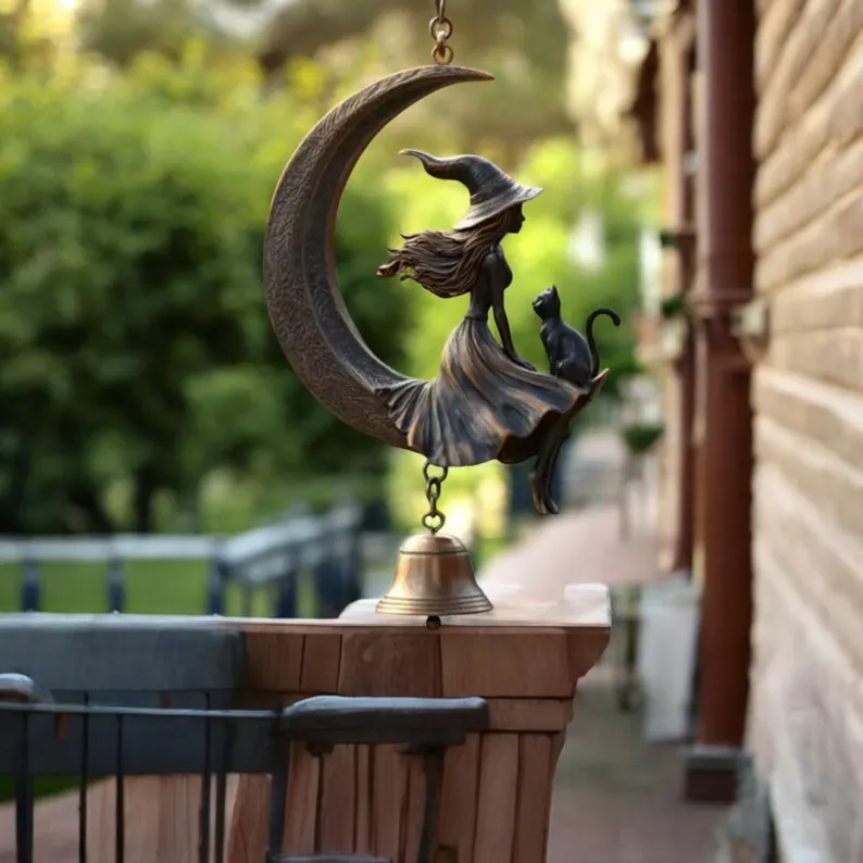🌙 Witch Moon Wind Chime🔮A Touch of Magic for Every Breeze
