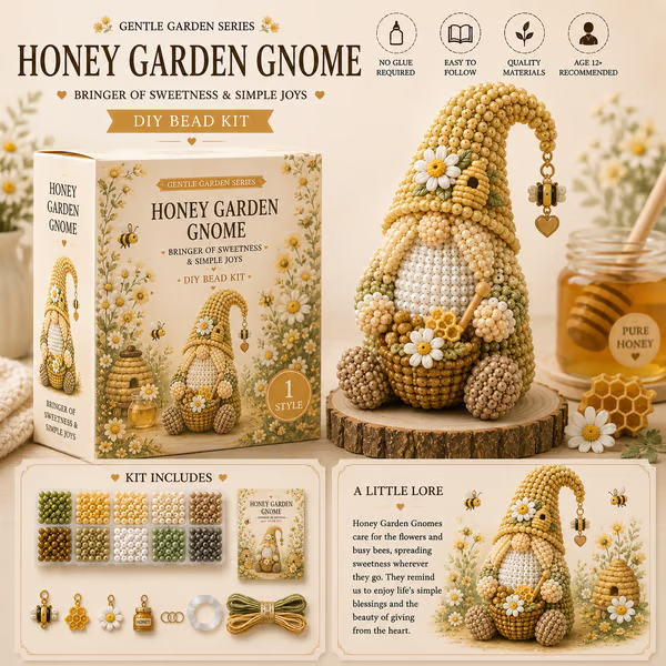 🔥 💕Cozy Gnome DIY Bead Kit Collection– Collect All 12 Gnome