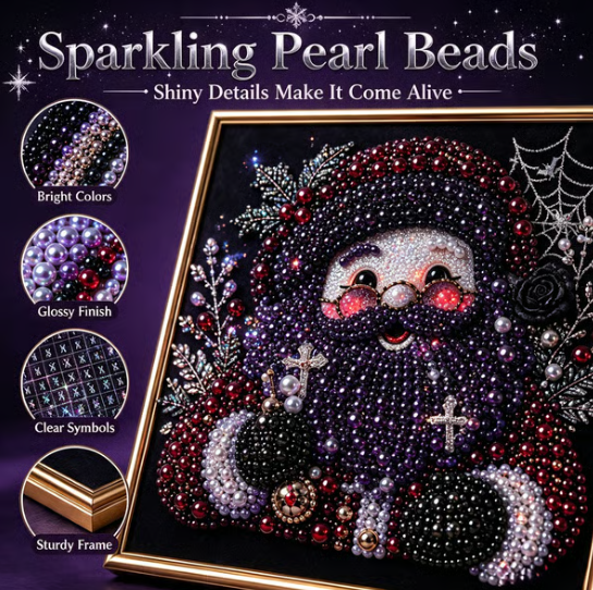 LAST DAY 49% OFF – 🖤 Premium 3D Pearl Dark Gothic Diamond Painting Art Kit | Luxury Flocked Canvas with Scratch-Resistant Non-Fading Pearl Beads DIY Dark Academia Decor 💀🕯️✨ $ 19.98   $ 39.17 save 49%
