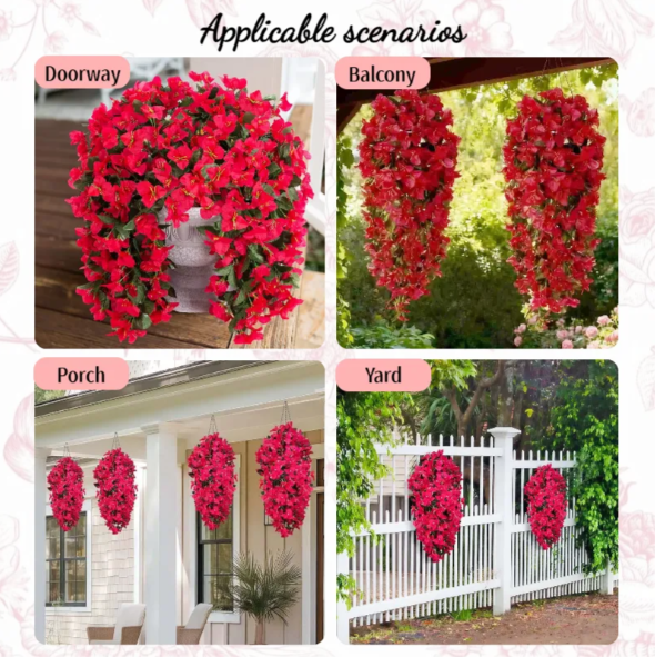 🔥2026 New Year Sale🔥-UV Resistant Fall Faux Bougainvillea Artificial Hanging Flowers🌺