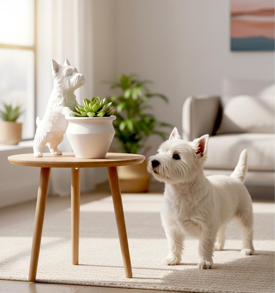Westie West Highland Terrier Planter Pot 
