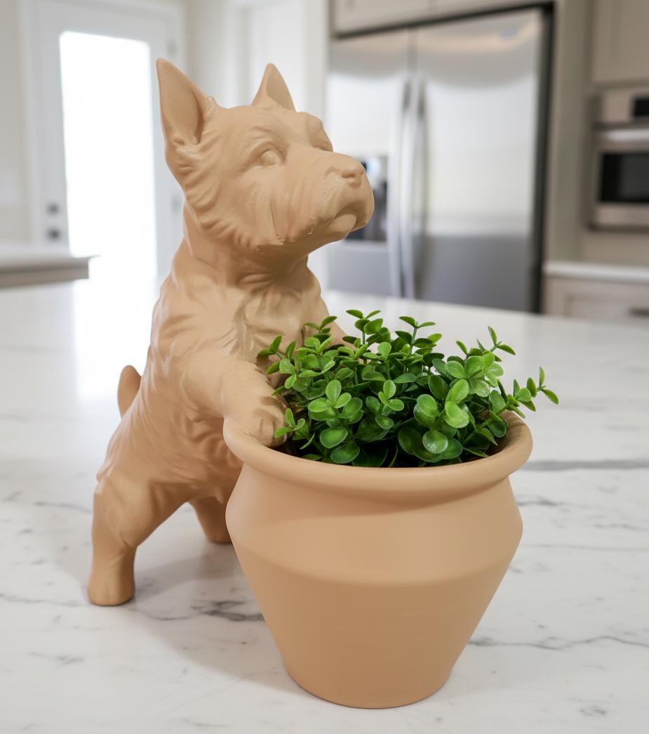 Westie West Highland Terrier Planter Pot 