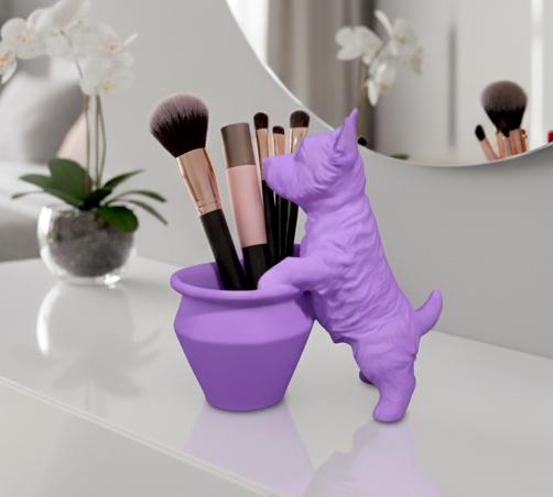 Westie West Highland Terrier Planter Pot 