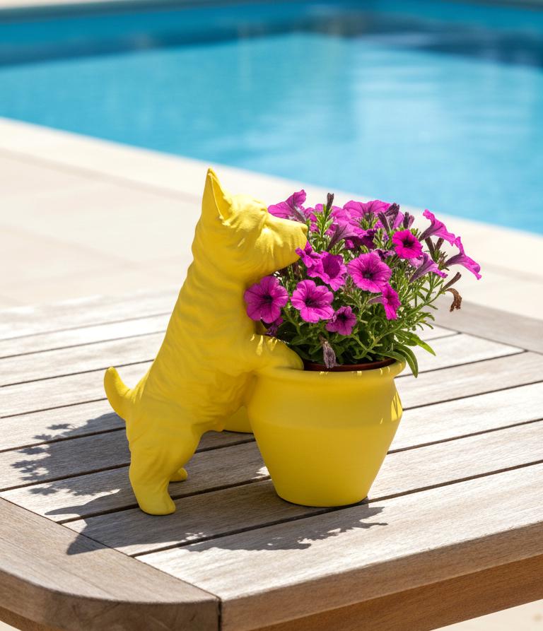 Westie West Highland Terrier Planter Pot 