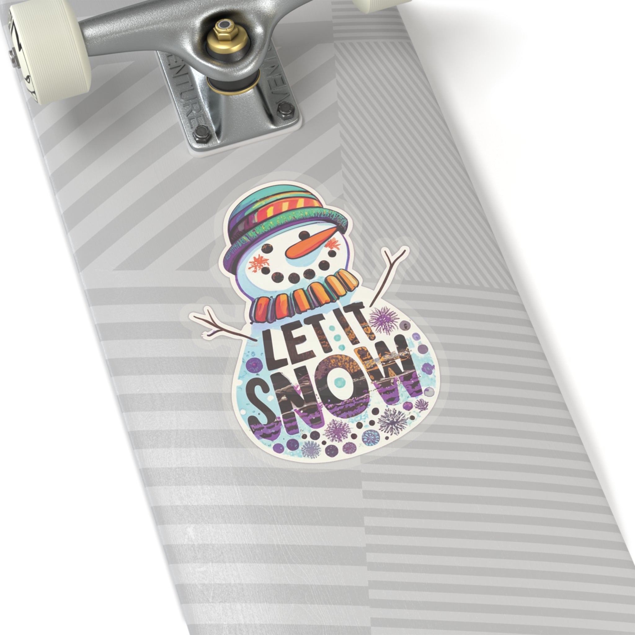 Vibrant Visions: Artistic Expressions Snowman Sticker