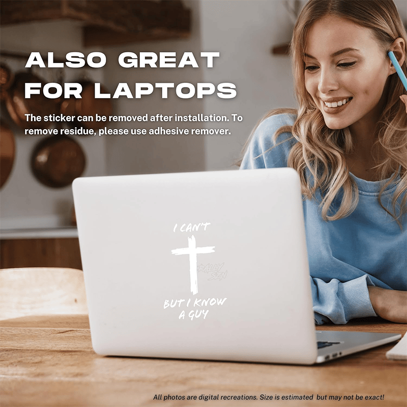 I Can't, But I Know A Guy - Christian Jesus Cross Stickers