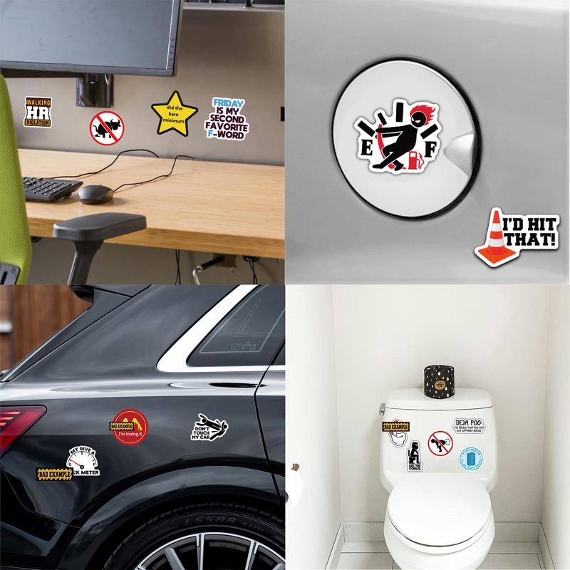 🔥💡130PCS Funny Saying Sticker Pack - Snarky, Sarcastic Bold Humor Vinyl Waterproof Meme stickers for laptop-LuvMyGift.com